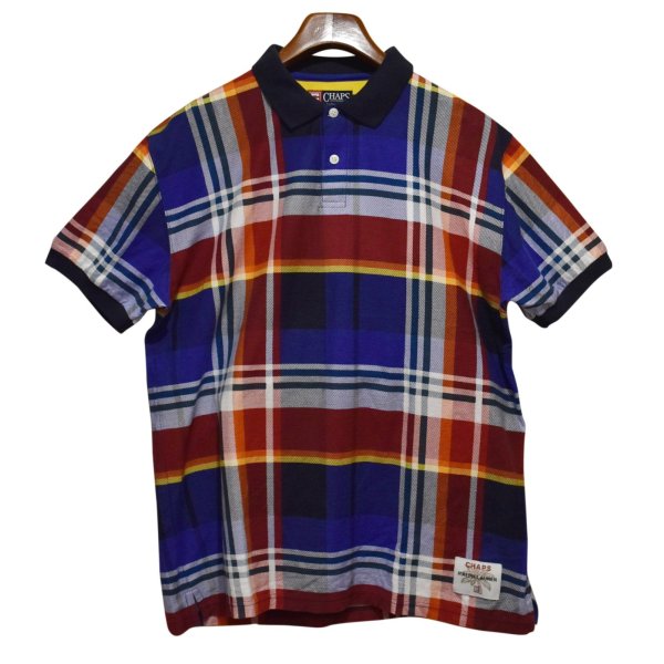 画像1: 【CHAPS】チャップス【ラルフローレン】POLO RALPH LAUREN 【マドラスチェック】【ポロシャツ】【サイズＭ】  