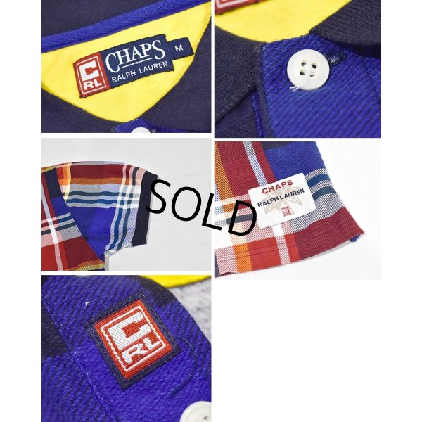 画像2: 【CHAPS】チャップス【ラルフローレン】POLO RALPH LAUREN 【マドラスチェック】【ポロシャツ】【サイズＭ】  