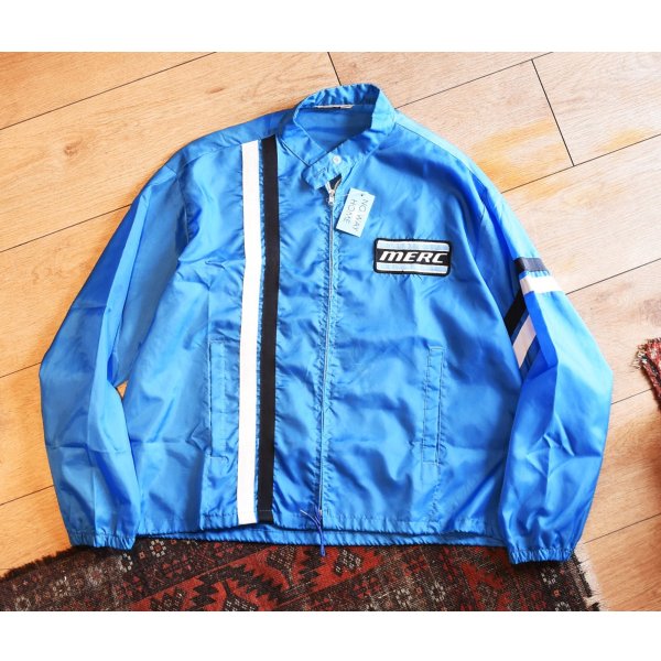 画像1: 70's~ ビンテージ【Swingster】スウィングスター【MERC】水色【レーシングブルゾン】【サイズL程】 