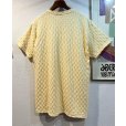 画像3: 【USA製】ビンテージ【AWESOME WEAR】【オーサムウェア】エンボス総柄【レモンイエロー】【Ｔシャツ】【One Size Fits All】<br> (3)