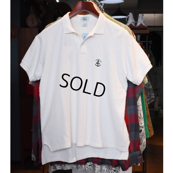 画像1: USA製 ~90's【ラコステ】【LACOSTE IZOD】胸刺繍ロゴ【白】【ポロシャツ】【サイズM】 