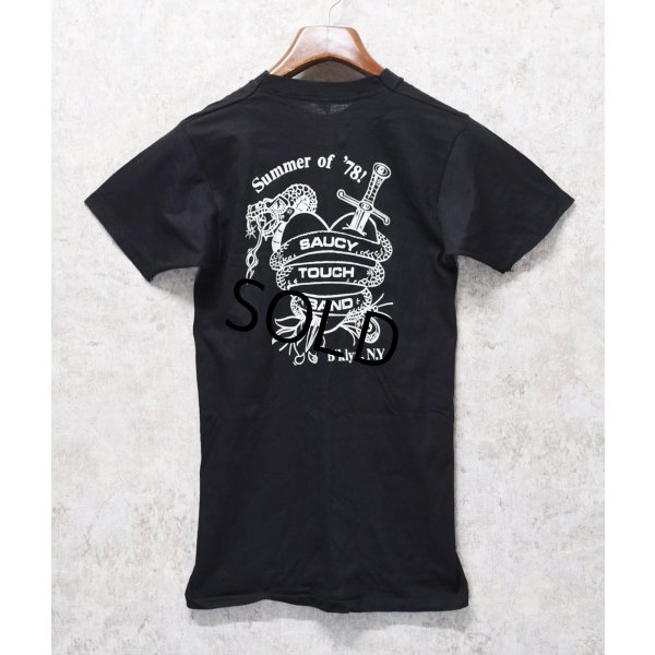 画像3: 【デッドストック】 70's【USA製】【ビンテージ】【Tuey's】【黒】【バックプリント】【Tシャツ】【サイズ３８-４０】 