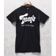 画像1: 【デッドストック】 70's【USA製】【ビンテージ】【Tuey's】【黒】【バックプリント】【Tシャツ】【サイズ３８-４０】<br> (1)