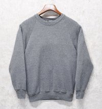 80's【USA製】ビンテージ【FRUIT OF THE LOOM】【フルーツオブザルーム】【チャコール】無地【スウェット】【サイズＭ】 