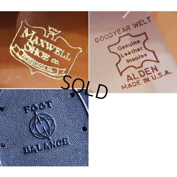 画像3: 【デッドストック】ビンテージ【ALDEN】【MAXWELL SHOE】【オールデン】黒【ストレートチップ】【6 1/2 D】 