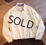 80’ｓ~【USA製】【ラルフローレン】【POLO RALPH LAUREN】ビンテージ【レモンイエロー・黄色】【コットン】【スウィングトップ】【サイズＸＬ】 