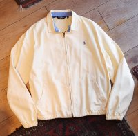 80’ｓ~【USA製】【ラルフローレン】【POLO RALPH LAUREN】ビンテージ【レモンイエロー・黄色】【コットン】【スウィングトップ】【サイズＸＬ】 