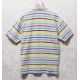 画像3: 【ラコステ】【LACOSTE】【ベージュ×黄色×水色×紫×緑×茶】ボーダー【ポロシャツ】【サイズ6】<br> (3)