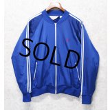 【ビンテージ】【Tonix】【青×白ライン】ジャージ【トラックジャケット】【トラックジャージ】【サイズＸＬ】 