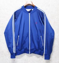 【ビンテージ】【Tonix】【青×白ライン】ジャージ【トラックジャケット】【トラックジャージ】【サイズＸＬ】 