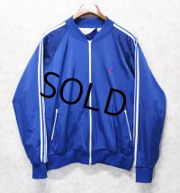 【ビンテージ】【Tonix】【青×白ライン】ジャージ【トラックジャケット】【トラックジャージ】【サイズＸＬ】 
