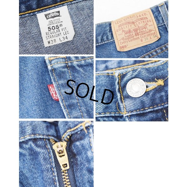 画像2: USA製【ビンテージ】【LEVI'S】【リーバイス５０５】505【デニムパンツ】【38ｘ34】 