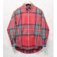 画像1: 【ビンテージ】【オールドギャップ】【GAP】赤【チェック柄】【ネルシャツ】フランネルシャツ【BDシャツ】【サイズＭ】<br> (1)