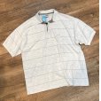 画像1: USA製【ビンテージ】【LE TIGER】【ルティグレ】【グレーｘ茶】ボーダー【ポロシャツ】【サイズＸＬ】<br> (1)