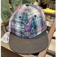 【デッドストック】【REAL MONSTERS】【チェック柄】【コットンBBキャップ】  
