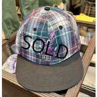 【デッドストック】【REAL MONSTERS】【チェック柄】【コットンBBキャップ】  