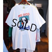【デッドストック】【USA製】ビンテージ【BIG DOGS】ビッグドッグス DAD 【白】【Tシャツ】サイズXL 