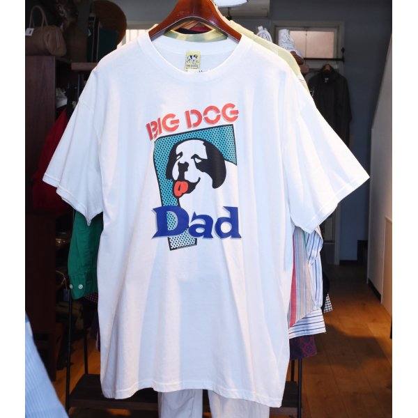 画像1: 【デッドストック】【USA製】ビンテージ【BIG DOGS】ビッグドッグス DAD 【白】【Tシャツ】サイズXL 