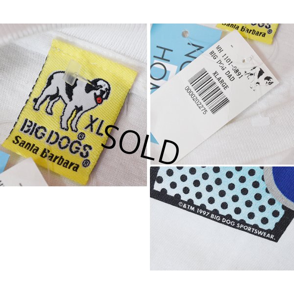 画像2: 【デッドストック】【USA製】ビンテージ【BIG DOGS】ビッグドッグス DAD 【白】【Tシャツ】サイズXL 