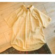 画像1: 程度良好!!【~70's】ビンテージ【VAN HEUSEN】【ヴァン・ヒューゼン】【deefn brawn】ライトブラウン×青 【チェック柄】【半袖ボタンダウンシャツ】【サイズL】<br> (1)