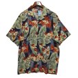 画像1: 【CHAPS】チャップス【ラルフローレン】POLO RALPH LAUREN 【青×ハイビスカス】【レーヨン×コットン】【アロハシャツ】【サイズＸＬ】 <br> (1)