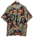 【CHAPS】チャップス【ラルフローレン】POLO RALPH LAUREN 【青×ハイビスカス】【レーヨン×コットン】【アロハシャツ】【サイズＸＬ】  