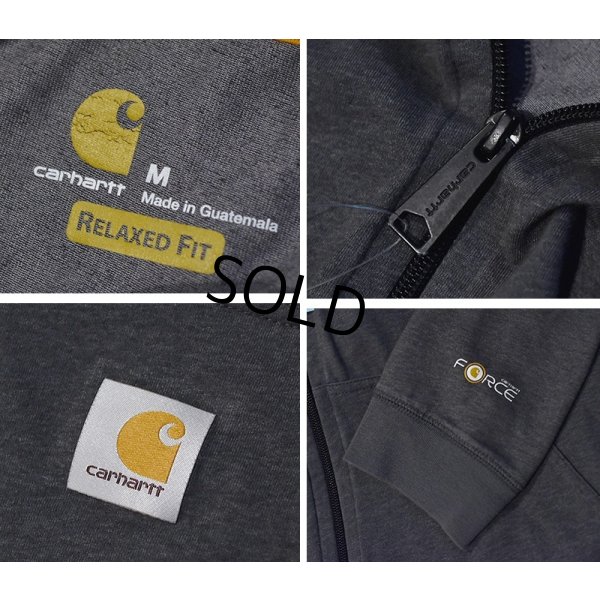 画像2: ビンテージ【carhartt】【カーハート】【RELAXED FIT】チャコール【ジップアップパーカー】【サイズM】 
