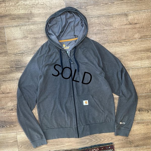 画像1: ビンテージ【carhartt】【カーハート】【RELAXED FIT】チャコール【ジップアップパーカー】【サイズM】 