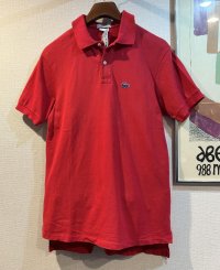 ~80's【ビンテージ】IZOD【ラコステ】赤【半袖ポロシャツ】 