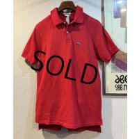 ~80's【ビンテージ】IZOD【ラコステ】赤【半袖ポロシャツ】 