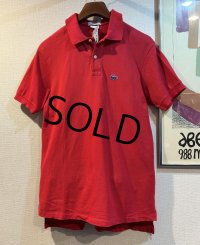 ~80's【ビンテージ】IZOD【ラコステ】赤【半袖ポロシャツ】 