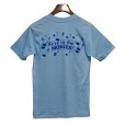 画像3: 80's【USA製】【collegiate pacific MONIES】【ビンテージ】【水色×虹色】【Tシャツ】【サイズＭ】<br> (3)