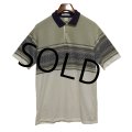 ほぼ未使用【USA製】【munsingwear】【マンシングウェア】【緑×白×紺】ボーダー【ポロシャツ】【サイズＬ】 