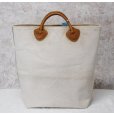 画像3: 【ビンテージ】L.L.bean【L.L.ビーン】【生成り】【レザーハンドル】【キャンバス】【カスタムトートバッグ】ビーントート 