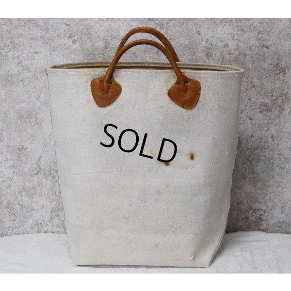 画像5: 【ビンテージ】L.L.bean【L.L.ビーン】【生成り】【レザーハンドル】【キャンバス】【カスタムトートバッグ】ビーントート 