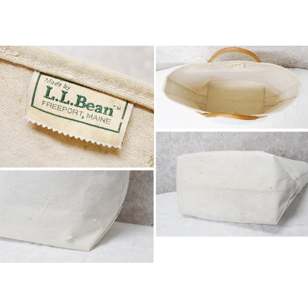 画像2: 【ビンテージ】L.L.bean【L.L.ビーン】【生成り】【レザーハンドル】【キャンバス】【カスタムトートバッグ】ビーントート 
