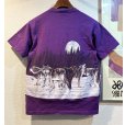 画像3: 90's【USA製】【ビンテージ】【HABITAT】総柄【オオカミ×月夜イラスト】【紫】【Tシャツ】【サイズS】<br> (3)
