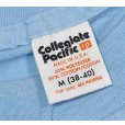 画像2: 80's【USA製】【collegiate pacific MONIES】【ビンテージ】【水色×虹色】【Tシャツ】【サイズＭ】<br> (2)