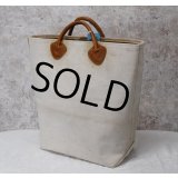 【ビンテージ】L.L.bean【L.L.ビーン】【生成り】【レザーハンドル】【キャンバス】【カスタムトートバッグ】ビーントート 