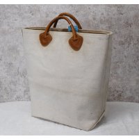 【ビンテージ】L.L.bean【L.L.ビーン】【生成り】【レザーハンドル】【キャンバス】【カスタムトートバッグ】ビーントート 