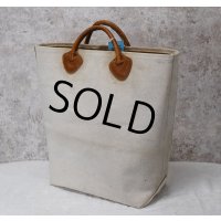 【ビンテージ】L.L.bean【L.L.ビーン】【生成り】【レザーハンドル】【キャンバス】【カスタムトートバッグ】ビーントート 
