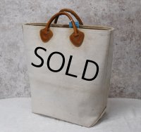【ビンテージ】L.L.bean【L.L.ビーン】【生成り】【レザーハンドル】【キャンバス】【カスタムトートバッグ】ビーントート 
