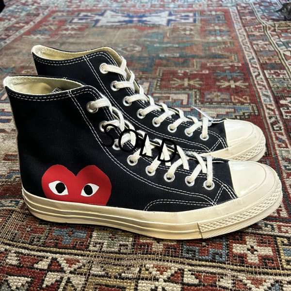 画像3: 【プレイコムデギャルソンｘコンバース】CONVERSE【ＣＴ７０】【黒ｘ白】【ハイカット】【サイズ 27ｃｍ】 