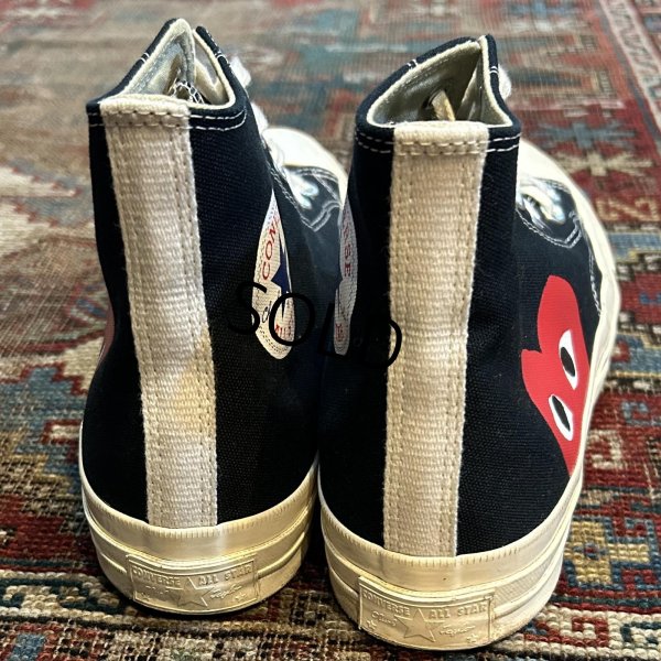 画像4: 【プレイコムデギャルソンｘコンバース】CONVERSE【ＣＴ７０】【黒ｘ白】【ハイカット】【サイズ 27ｃｍ】 