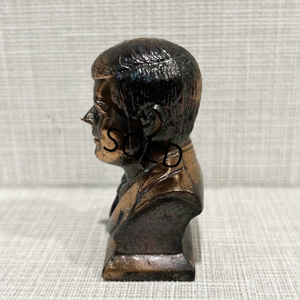 画像2: 【ビンテージ】アンティーク【ジョン・F・ケネディ】【胸像】【ブロンズ像】 