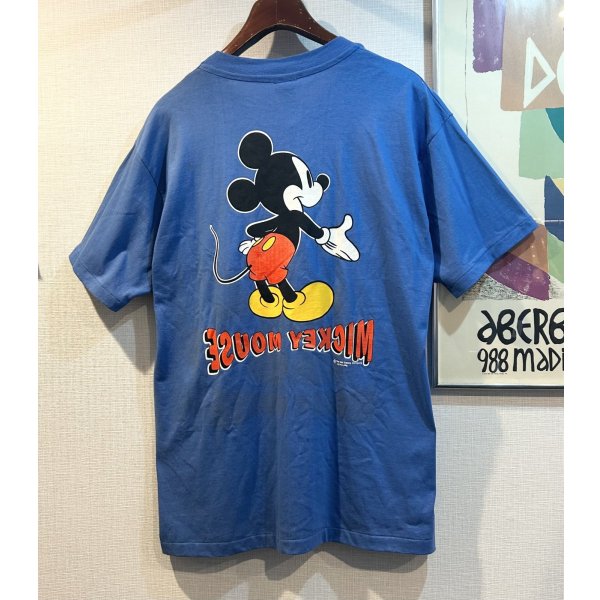 画像3: 90's~【USA製】【ビンテージ】Sherry's【シェリー】ミッキーマウス【フロリダ】【ディズニー】【バックプリント付き】青【Ｔシャツ】【サイズXL】 