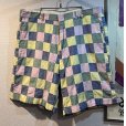 画像1: 【BERLE】【緑×青×ピンク×黄色】【ショートパンツ】【パッチワーク】【短パン】【ｗ36】<br> (1)