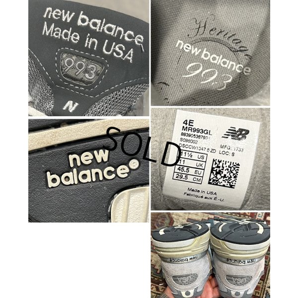 画像2: USA製【ニューバランス】new balance【993】グレー スニーカー【US 11 1/2】29.5ｃｍ 