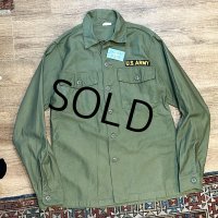 程度良好【∼70's】【米軍実物】【ビンテージ】【U.S.ARMY】【OG107】【ユーティリティシャツ】【15 1/2】 