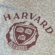 画像2: ビンテージ【HARVARD】ハーバード 染込みプリント【霜降りグレー】【カレッジロゴスウェット】【サイズＭ程度】<br> (2)